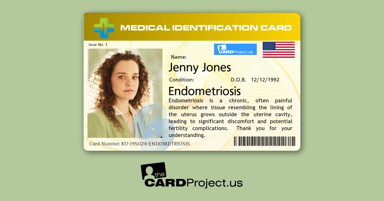 Endometriosis Premium Medical Card (FRONT)